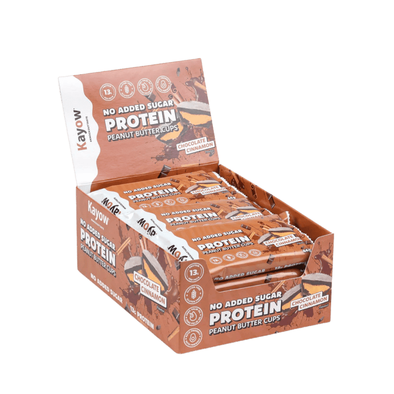 Kayow High Protein Cinnamon Flavour Peanut Butter Cups 44g - Case of 12 [Best Before: 27/05/2026]