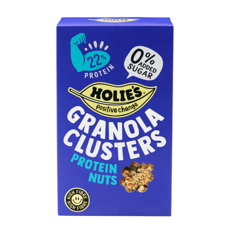 Holies Granola Clusters Protein Nuts 400g - Case of 6 [Best Before: 12/04/2026]