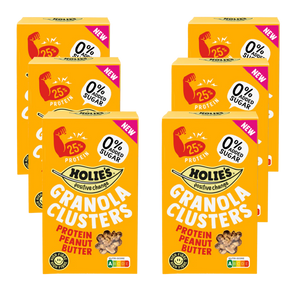 Holies Granola Clusters Peanut Butter Protein 400g - Case of 6 [Best Before: 09/04/2026]