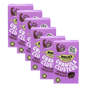 Holies Granola Clusters Chocolate Protein 400g - Case of 6 [Best Before: 10/04/2026]
