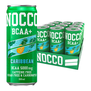 NOCCO Caribbean BCAA+, Caffeine Free 330ml - Case of 12 [Best Before: 28/05/2025]