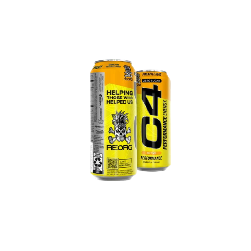 C4 Pineapple Head Zero Sugar Energy Drink 500ml