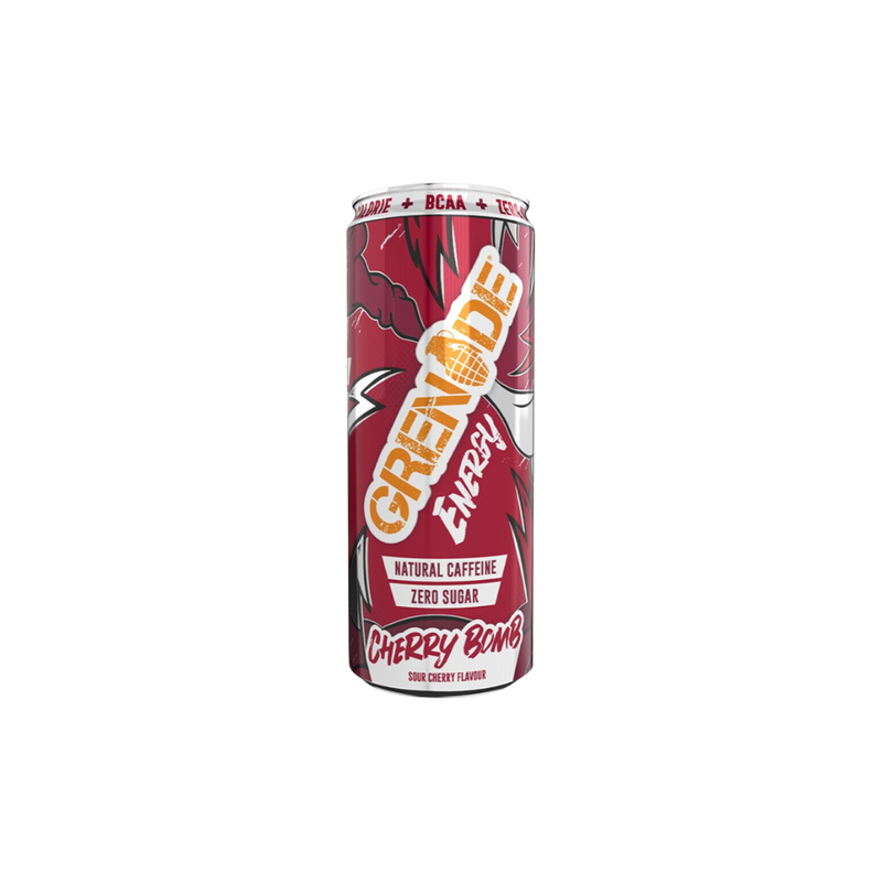 Grenade Cherry Bomb Energy Drink 330ml - Case of 12 [Best Before: 28/02/2025]