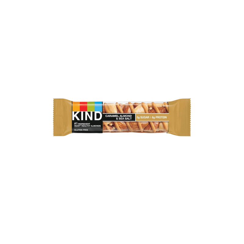 KIND bar 40g - mixed box of 24 bars (Caramel Almond & Sea Salt, + Dark Chocolate Nuts & Sea Salt)