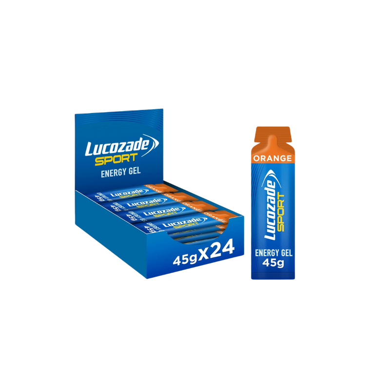 Lucozade Sport Orange Flavour Dual-Fuel Energy Gel 45g - Case of 24