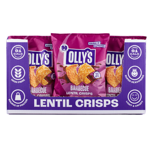 Olly's BBQ flavour Lentil Crisps 20g - Case of 24