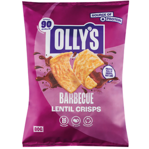 Olly's BBQ flavour Lentil Crisps 80g
