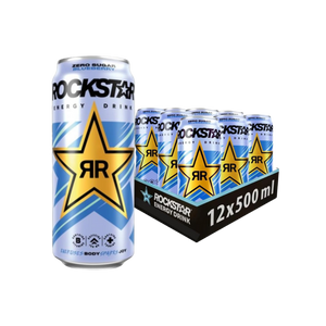 Rockstar Energy Zero Blueberry Flavour Energy Drink 500ml - Case of 12