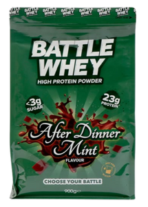 Battle Whey After Dinner Mint Flavour Protein Powder 900g