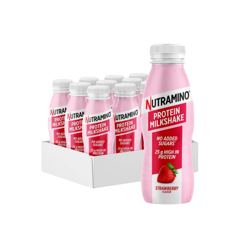 Nutramino Strawberry Protein Milkshake 330ml - Case of 12