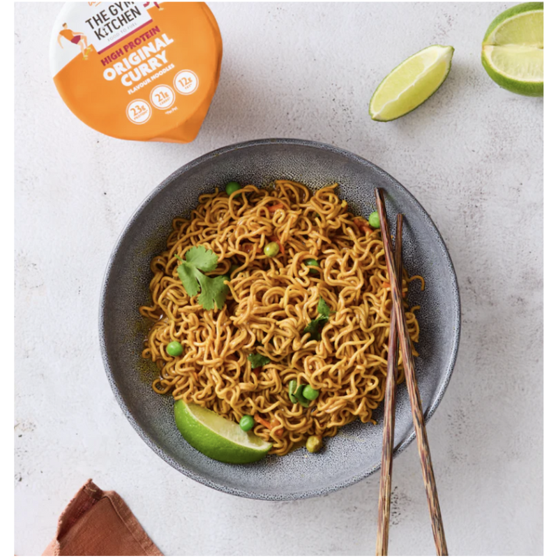 The Gym Kitchen High Protein Curry Instant Noodles 64g - Case of 12
