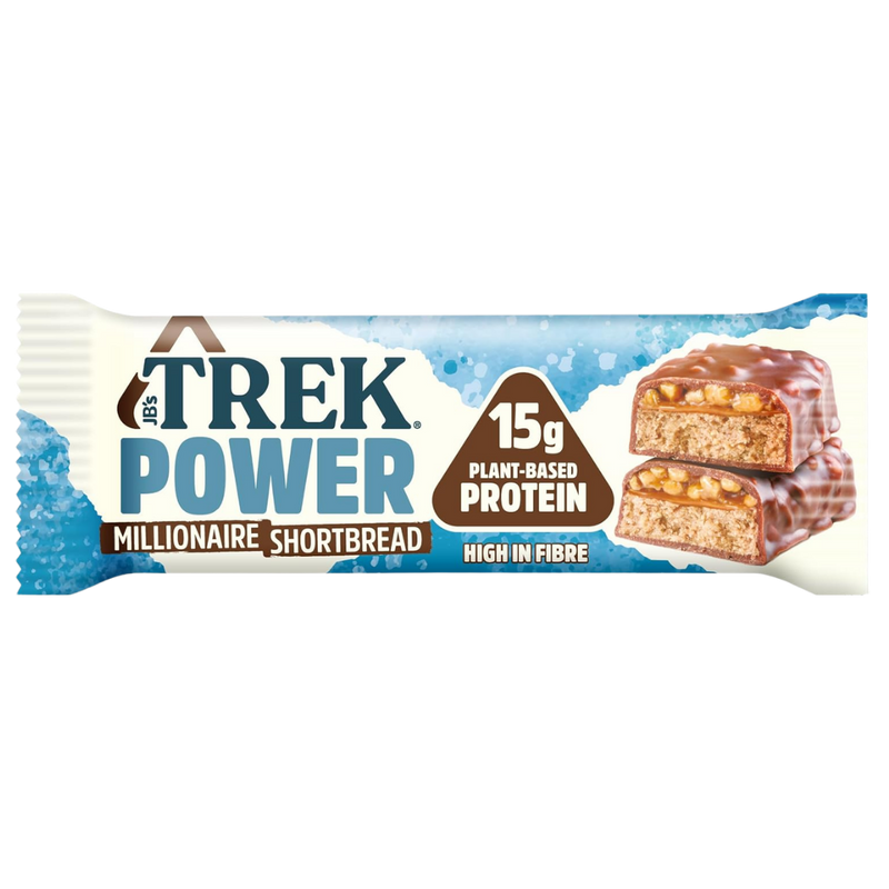 Trek Power High Protein Millionaire Shortbread bar 44g - Case of 36 [Best Before: 08/04/2026]