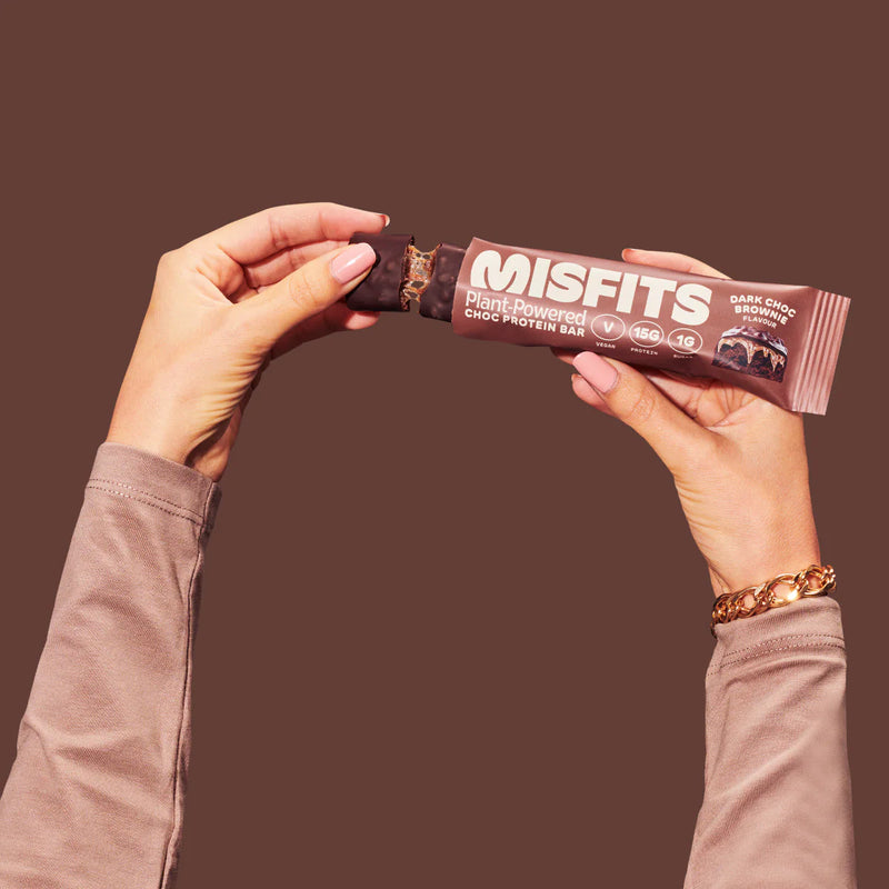 Misfits Dark Chocolate Brownie Flavour Protein Bar 45g - Case of 42