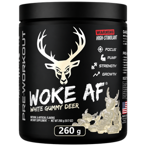 Bucked Up Woke AF White Gummy Deer High-Stim Pre-Workout 260g