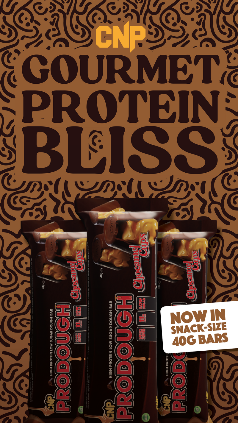 CNP ProDough Chocamel Cups Snack-Size Protein bar 40g - Case of 24 [Best Before: 17/06/2025]