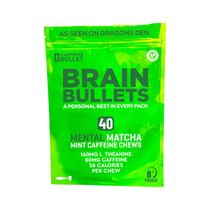 Caffeine Bullet Matcha Mint (Bag of 40 Chews)