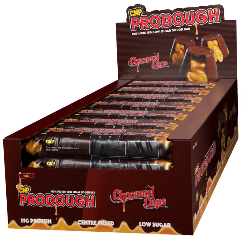 CNP ProDough Chocamel Cups Snack-Size Protein bar 40g - Case of 24 [Best Before: 17/06/2025]