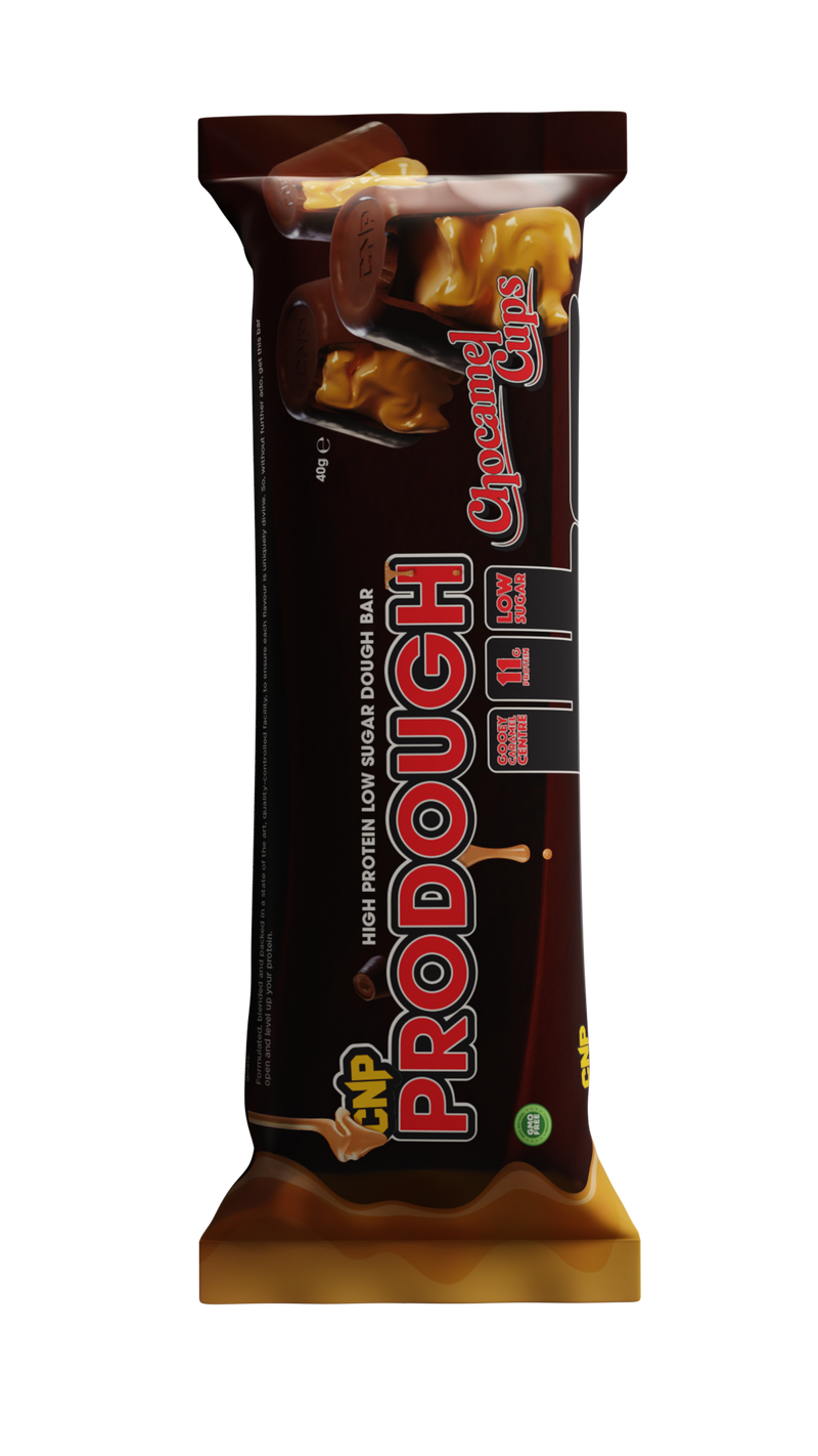 CNP ProDough Chocamel Cups Snack-Size Protein bar 40g - Case of 24 [Best Before: 17/06/2025]