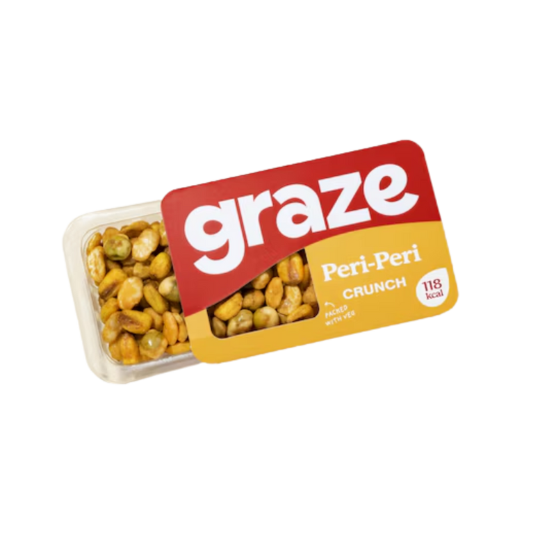 Graze Peri Peri Crunch 28g - Case of 9 [Best Before: 14/08/2025]