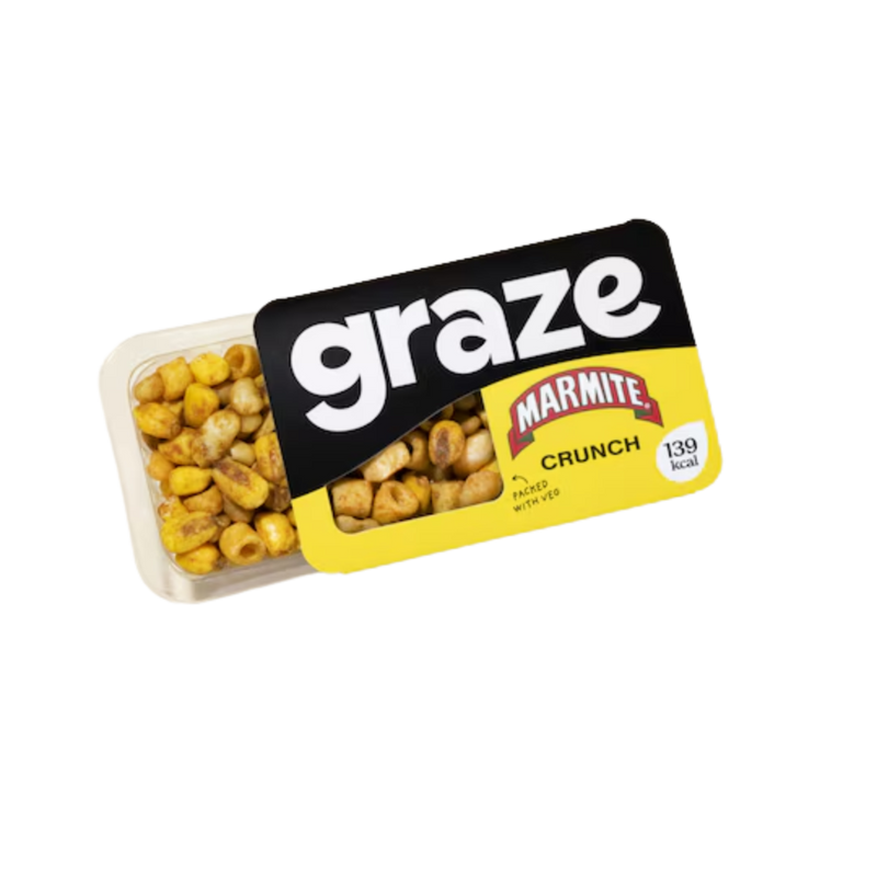 Graze Marmite Crunch 28g - Case of 9 [Best Before: 11/08/2025]
