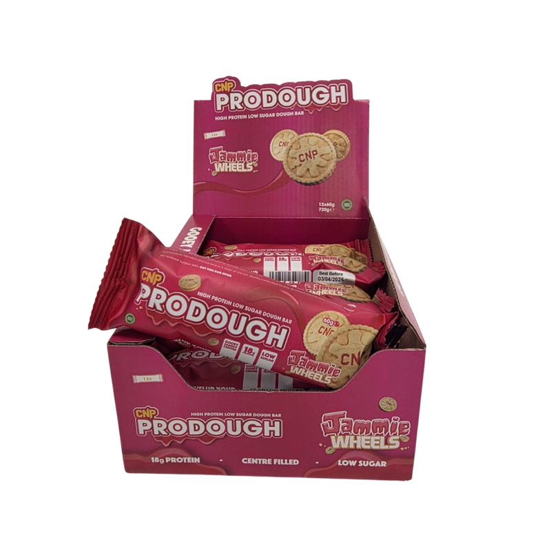 CNP Prodough Jammie Wheels protein bar 60g - Case of 12