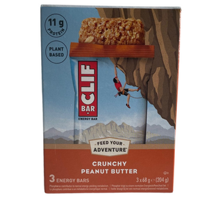 Clif Crunchy Peanut Butter Energy Bar (3 x 68g Multipack) [Best Before: 08/04/2025]