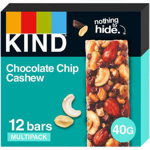 KIND Chocolate Chip Cashew bars 40g - Case of 12 [Best Before: 01/06/2025]
