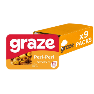 Graze Peri Peri Crunch 28g - Case of 9 [Best Before: 10/09/2025]