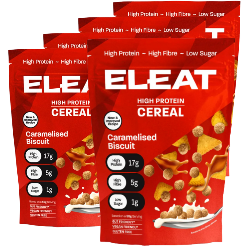 ELEAT Caramelised Biscuit flavour High Protein Cereal 250g - Case of 5
