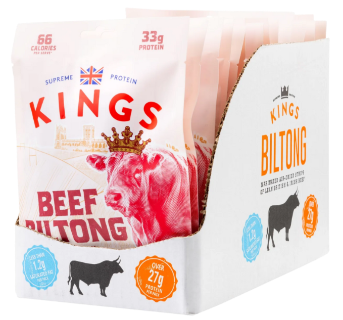 Kings Rib Eye Beef Biltong Case 16 [Best Before 15 01 2026]