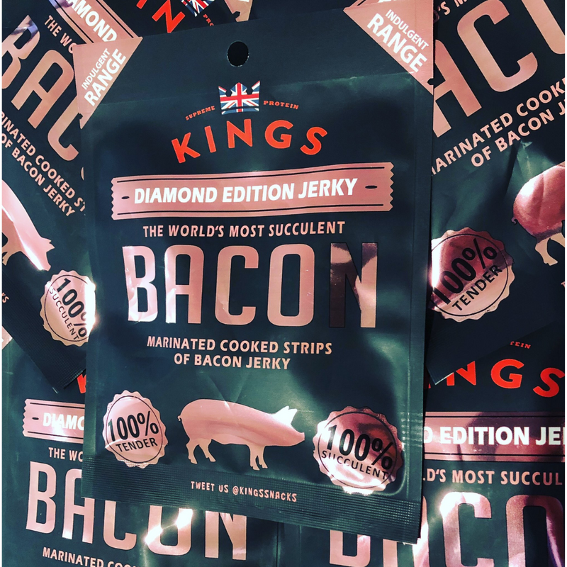 Kings Diamond Edition Bacon Jerky 45g - Bundle of 10 packs