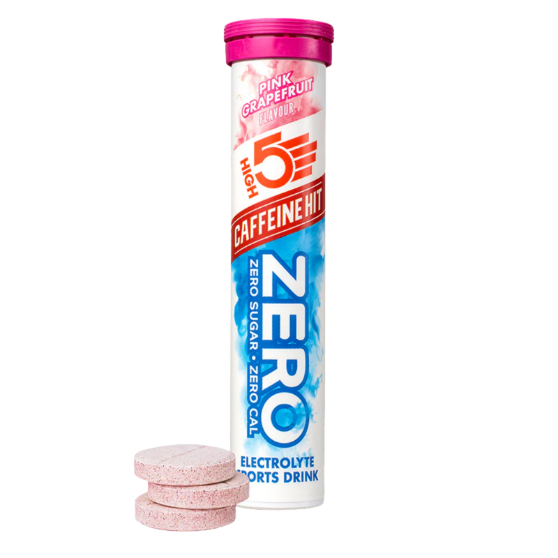 High5 Zero Pink Grapefruit Flavour Caffiene Hit Electrolyte Sports Drink tablets (20 tablets)