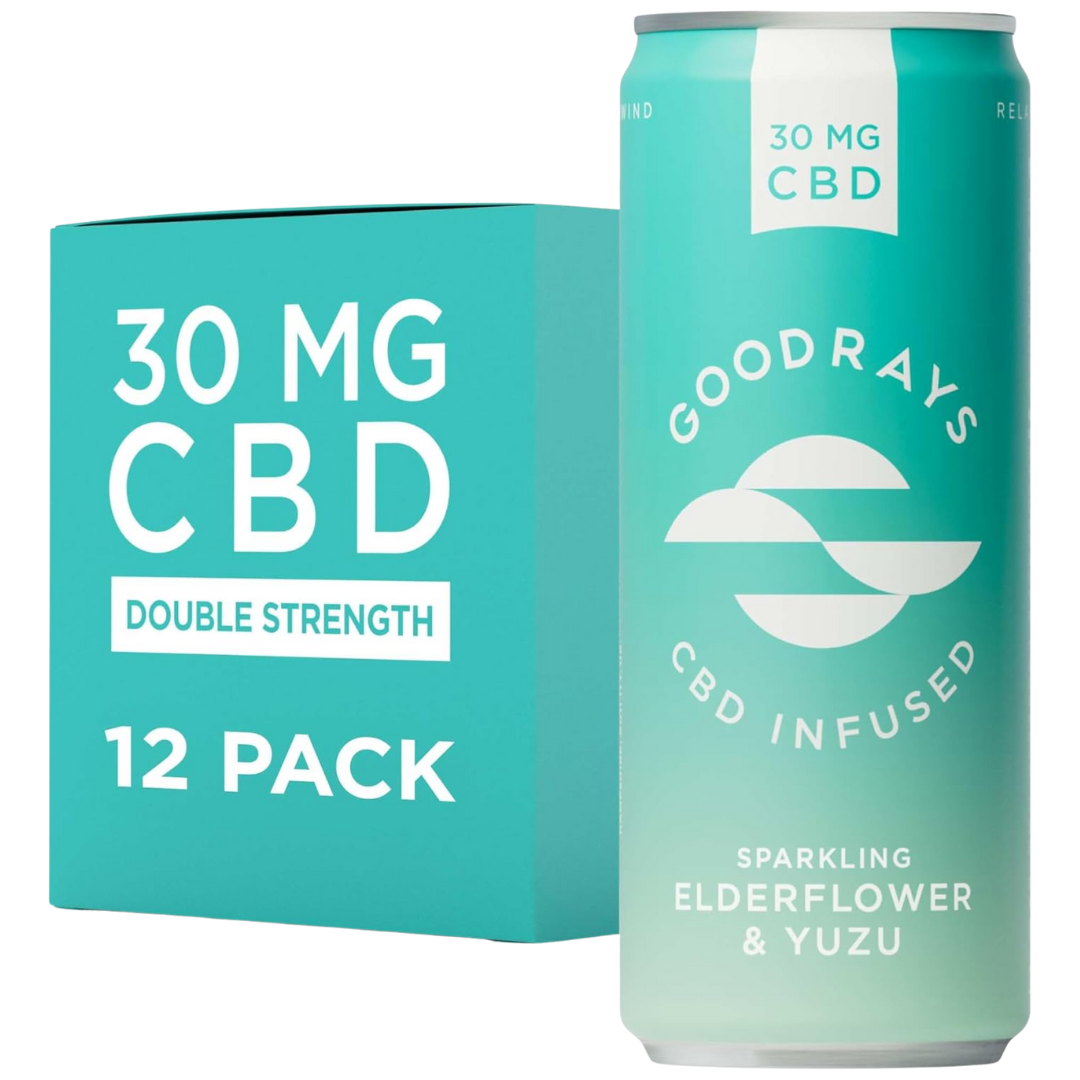 Goodrays Elderflower & Yuzu CBD Drink 250ml - Case of 12