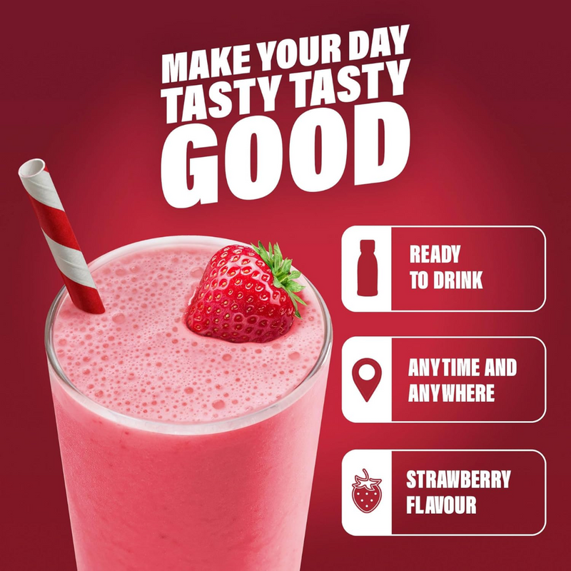 Slimfast Strawberry High Protein Meal Shake 325ml - Case of 6 [Best Before: 30/09/2025]