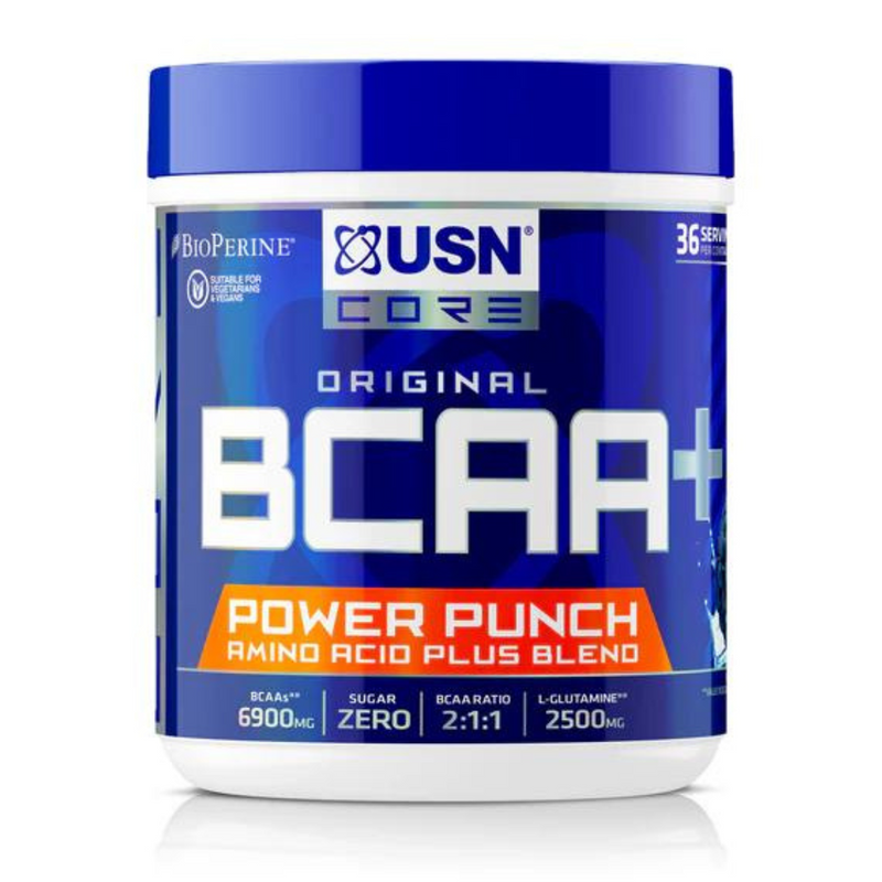 USN BCAA Power Punch Blue Raspberry Flavour 400g