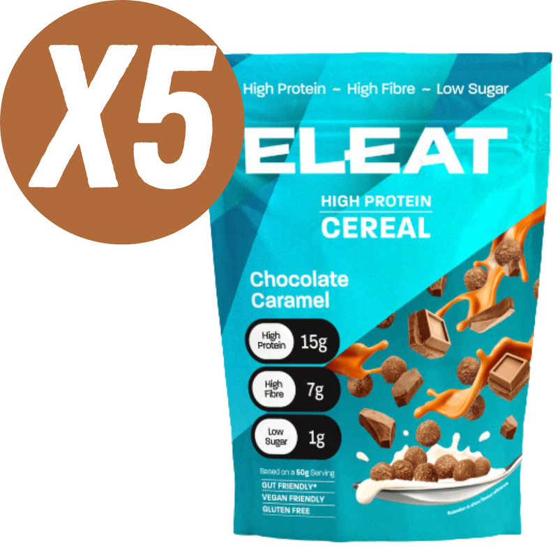 ELEAT Chocolate Caramel Flavour High Protein Cereal 250g - Case Of 5 Multisave