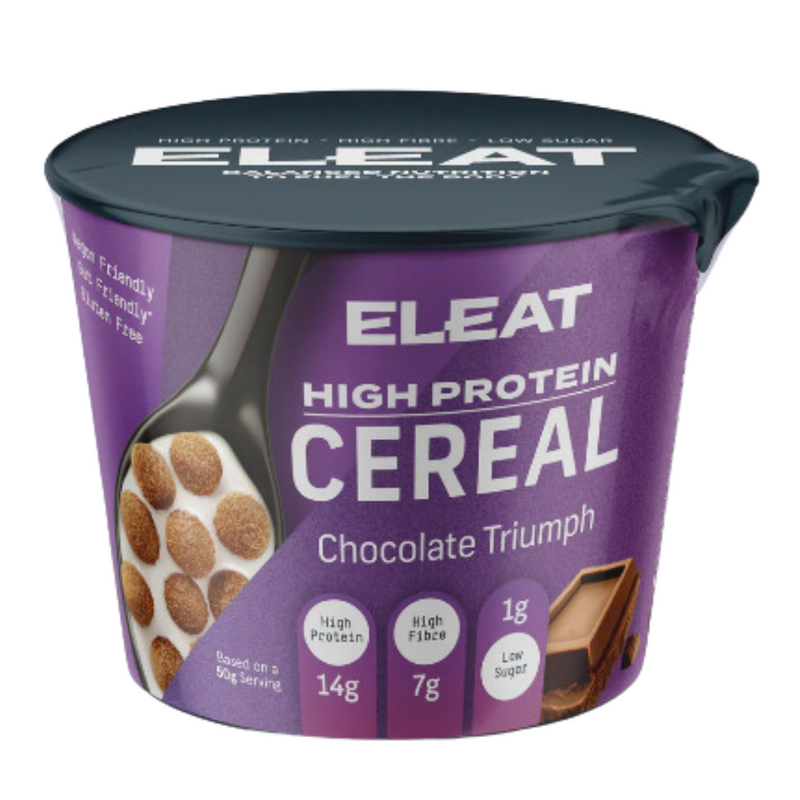 ELEAT Chocolate Triumph Flavour High Protein Cereal 50g - Case Of 8 Multisave