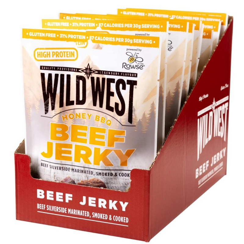 Wild West Honey BBQ Flavour Beef Jerky 90g - Case of 12 Multisave