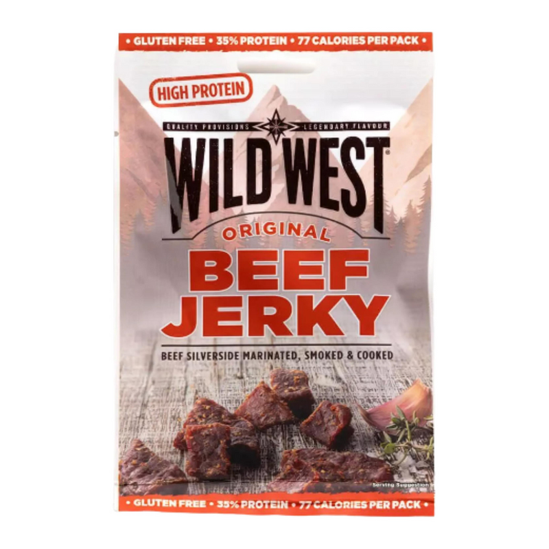 Wild West Original Flavour Beef Jerky 25g - Case of 20 Multisave