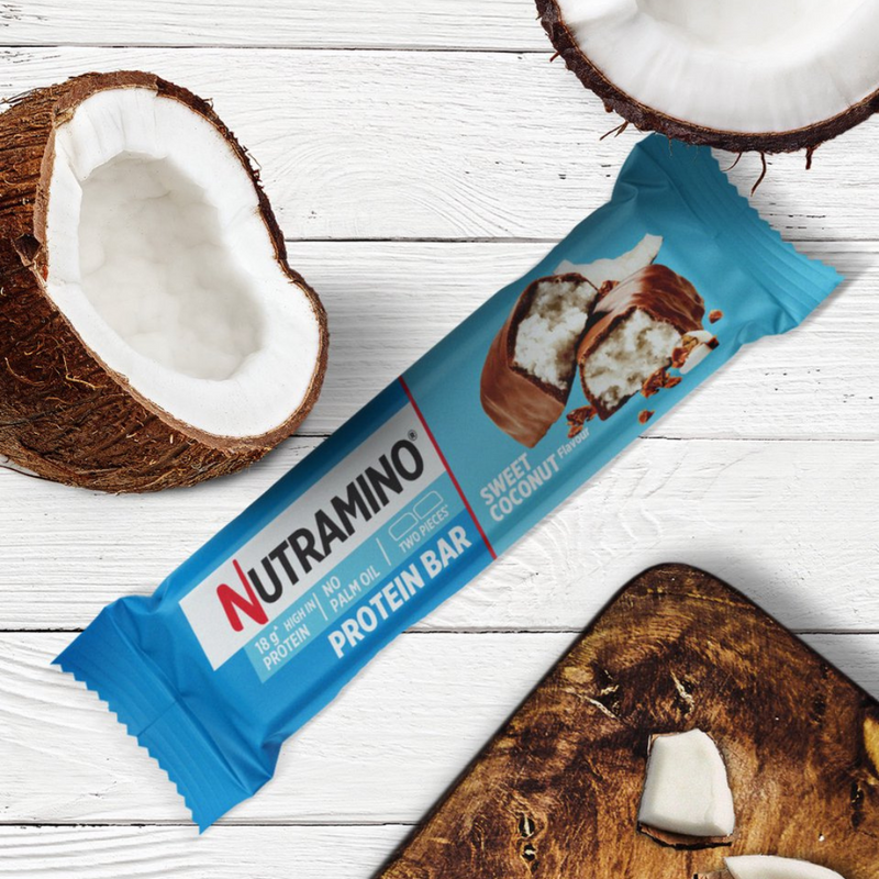 Nutramino Sweet Coconut Protein bar 55g - Case of 12 [Best Before: 26/04/2025]