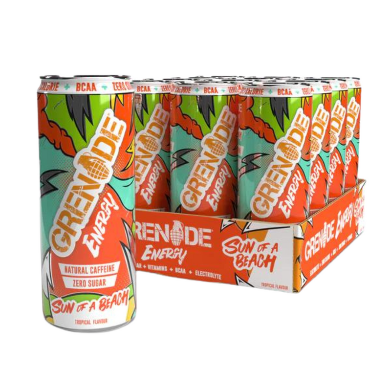 Grenade Sun Of A Beach Tropical Flavour Energy Drink 330ml - Case of 12