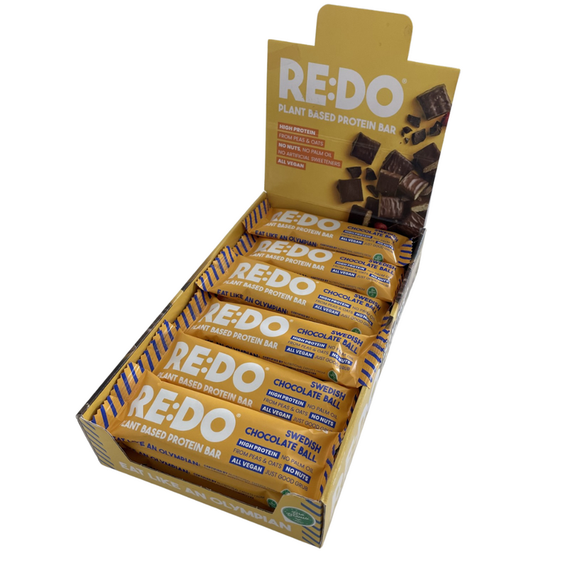 RE:DO Swedish Chocolate Ball Flavour Plant Based Protein Bar 60g - Case of 18 Multisave