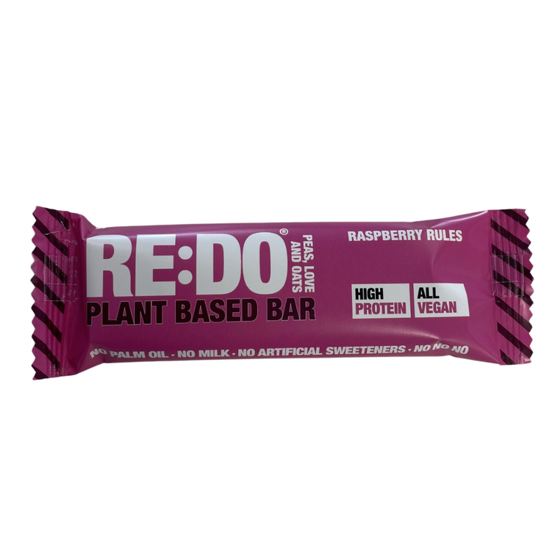 RE:DO Raspberry Flavour Plant Based Protein Bar 60g - Case of 18 Multisave