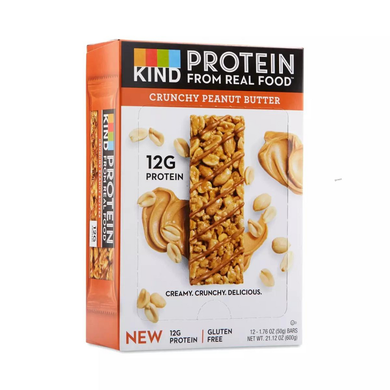 KIND Protein Crunchy Peanut Butter Nut bar 50g - Case of 12 [Best Before: 24/09/2024]