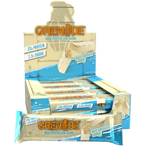 Grenade White Chocolate Cookie Flavour Protein Bar 60g - Case of 12 [Best Before: 28/02/2025]