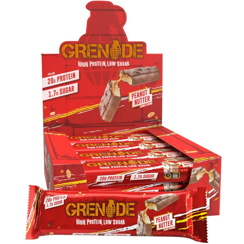 Grenade Peanut Nutter Flavour Protein Bar 60g - Case of 12 Multisave