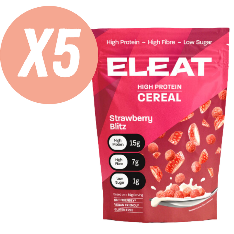 ELEAT Strawberry Flavour High Protein Cereal 250g  - Case of 5