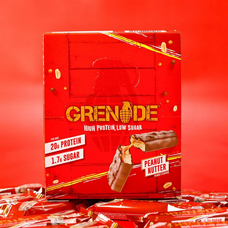 Grenade Peanut Nutter Flavour Protein Bar 60g - Case of 12 Multisave