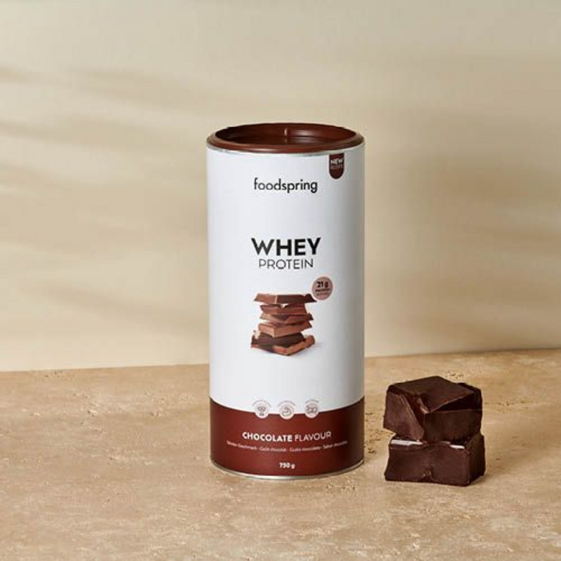 Foodspring Chocolate Flavour Whey Protein Powder 750g - Case of 3 Multisave