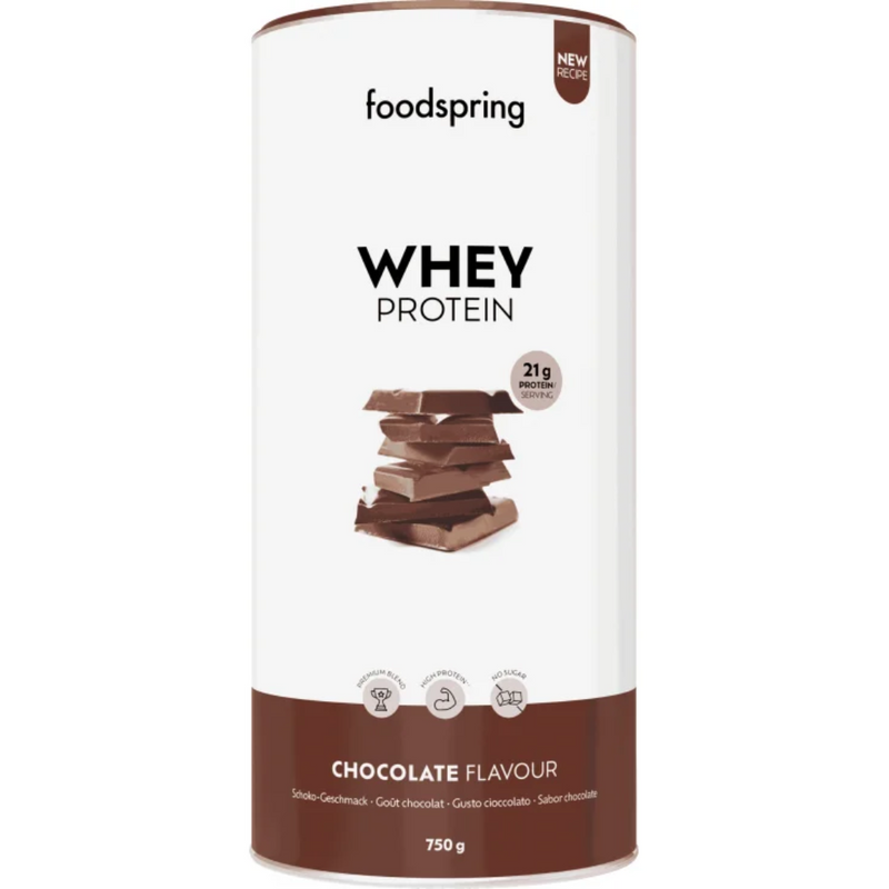 Foodspring Chocolate Flavour Whey Protein Powder 750g